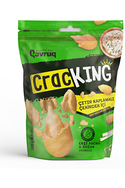 Qavruq quality nuts CRACKING Çıtır Kaplamalı Çekirdek İçi Ekşi Krema & Soğanlı