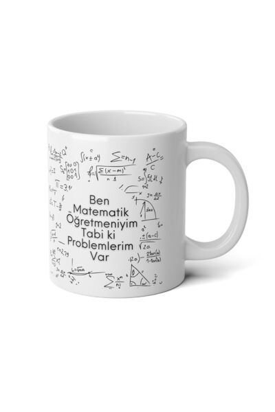 IVART Kişiye Özel Matematik Öğretmeni Baskılı Premium Porselen Kupa Bardak-öğ...