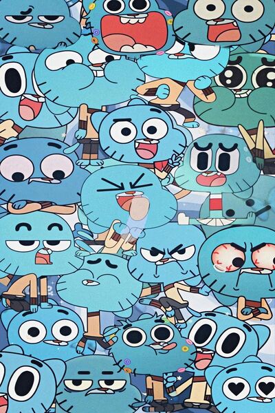 Teona Ahşap Ahşap TV Çizgi Film Gumball Duvar Poster