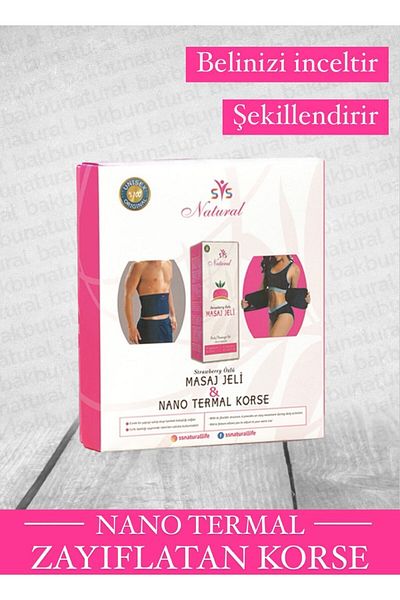 bakbunatural Nano Thermal Waist Belly Abdominal Slimming Shaping Corset And Cellulite Removal Massage Gel