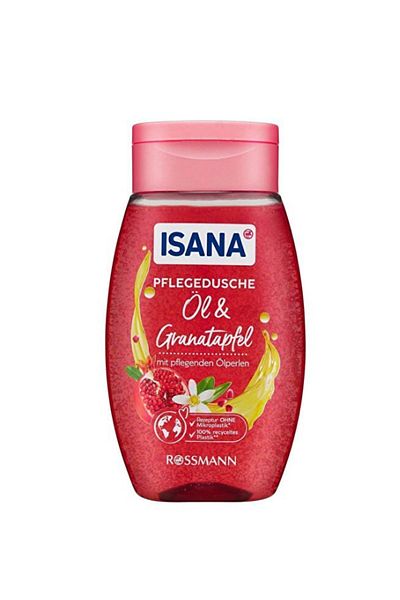 ISANA Vegan Care Gel in Shower Oil & Pomegranate 250 ml + Roll On Aloe Vera 50 ml