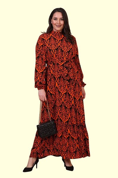 NEFASET Judge Collar Pleated Women's Dress