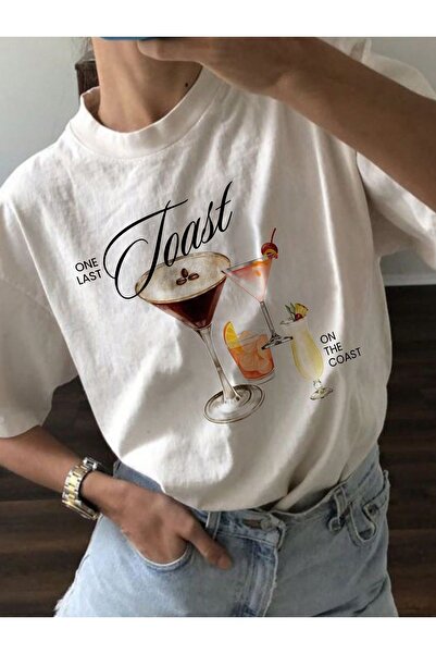 Jose Clothing تي شيرت كبير الحجم مطبوع من القطن العضوي