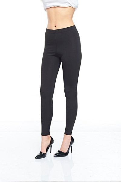 FSM1453 Дамски черни термо клинове Slim Fit -4885