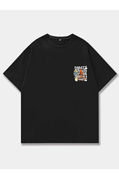 Mad&Calf Μπλουζάκι Unisex Today's Struggle με στάμπα Oversize