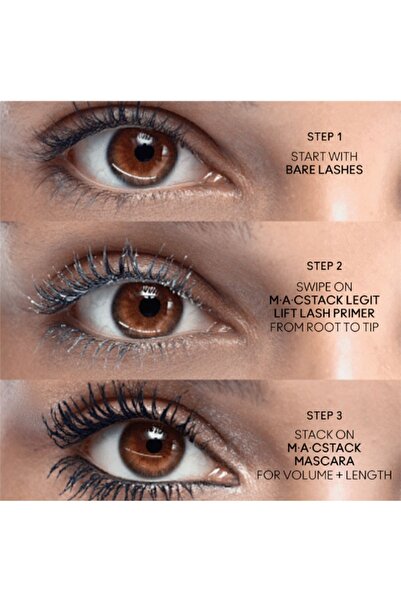 M.A.C YENİ M·A·CSTACK LEGİT LİFT KİRPİK ASTARI - E vitamini ve pro-vitamin B5