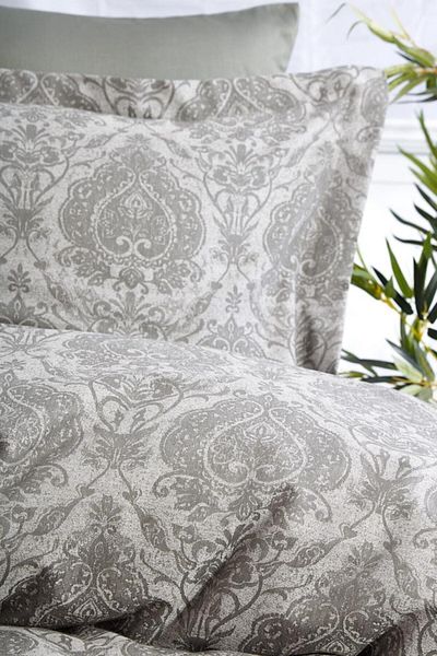 Dantela Set cuvertură dublă din bumbac satinat jacquard - Carolina Khaki