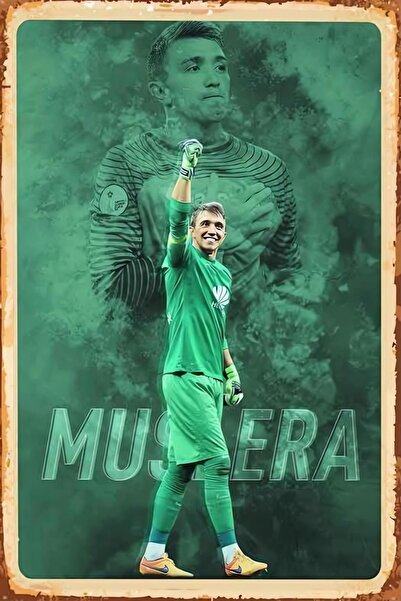 Teona Ahşap Ahşap Sarı Kırmızı Muslera Duvar Poster