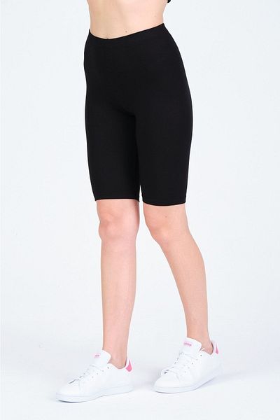 FSM1453 Women's Bamboo King Size Bicycle Length Classic Lycra Short Tights