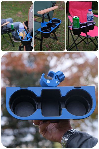 H&R PLASTİK Camping Chair Cup Holder Beverage Phone Holder Apparatus (MAGAZADA 7 COLOR OPTIONS)