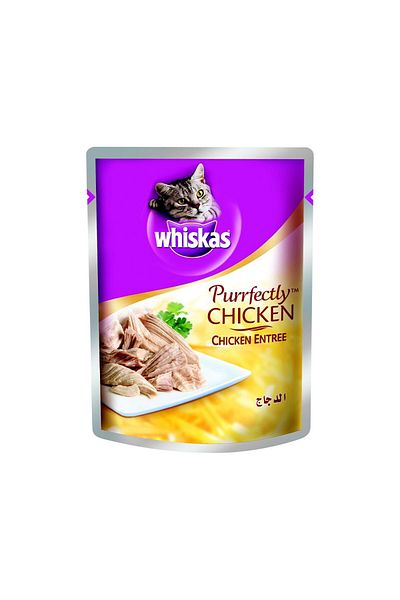 Whiskas Purrfectly Chicken Entree, 85g, Pack of 12