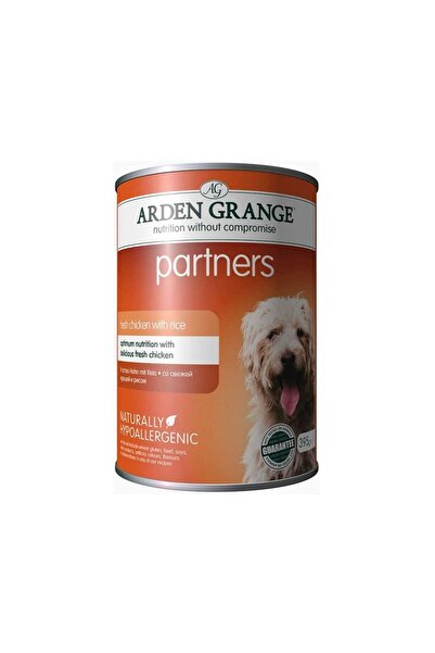 Arden Grange طعام الكلاب الرطب من بارتنرز بنكهة الدجاج الطازج والأرز، 395 جرام