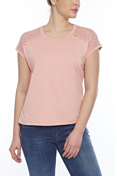 FSM1453 Tricou din bumbac modal, fără mâneci, cu decolteu rotund, cu volan -2408