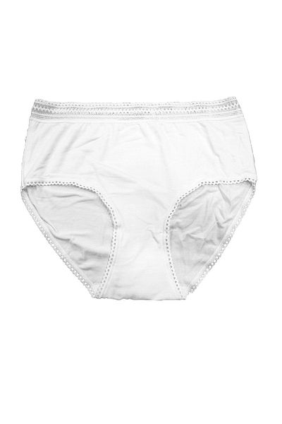 FSM1453 Γυναικείο Modal Λεπτό Ύφασμα Ψηλόμεσο Bato Slip Lycra Lace εσώρουχα 2 τεμαχίων