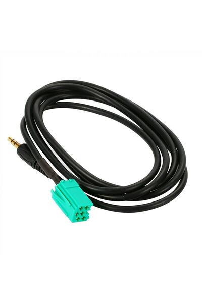 Anex Renault Clio Megane Espace Laguna Kangoo 3.5mm Oto Cd Aux Stereo Ses Giriş Kablosu