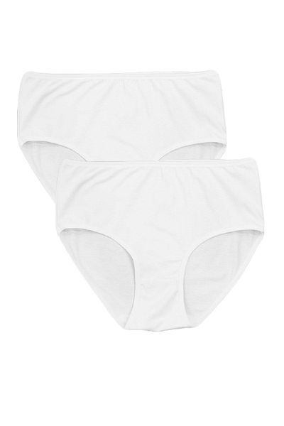 FSM1453 Γυναικεία εσώρουχα βαμβακερά Bato Yükesk Waist Piping Slip Lycra 3 τεμαχίων -3055