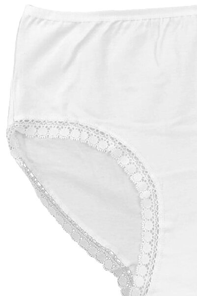 FSM1453 Жіночі бавовняні трусики з середньою високою талією, мереживом і еластичною стрічкою, 2 шт. -3039