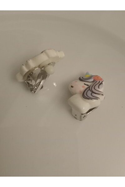 Shisa For Kids 1 Çift Pony Şekilli Klipsli Küpeler Silikondur(50)