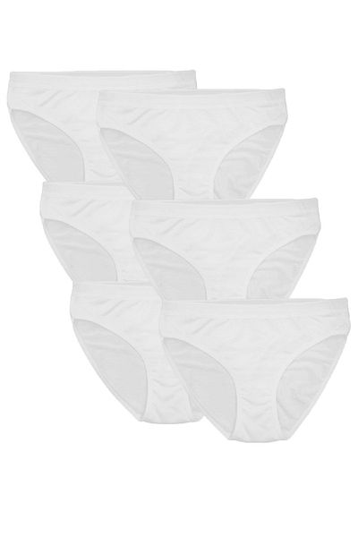 FSM1453 Γυναικεία Modal Ελαφρύ και Λεπτό Ύφασμα Classic Bikini Lycra Panties 6 Pack -3030