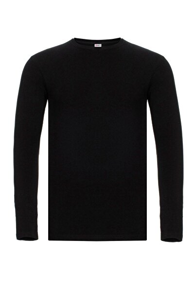 FSM1453 Ανδρικό βαμβακερό μακρυμάνικο μπλουζάκι Lycra -1040