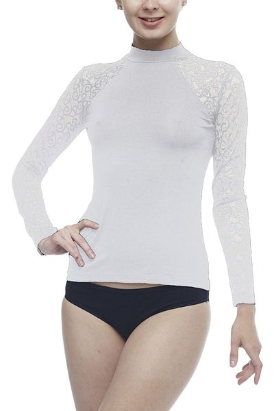 FSM1453 Body din lycra cu mânecă lungă în modal pentru femei -2228