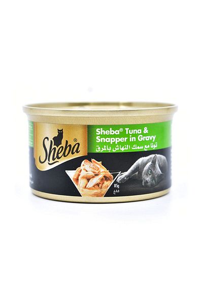 SHEBA Tuna And Snapper in Gravy Cat Food, 85g, Pack of 12