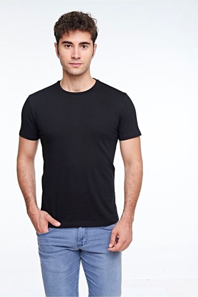 FSM1453 Ανδρικό βαμβακερό κοντομάνικο πολύχρωμο μπλουζάκι - 421