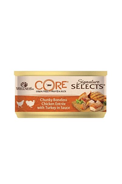 wellness CORE Signature Selects Chunky Chicken & Turkey، عبوة 79 جم، 12 قطعة