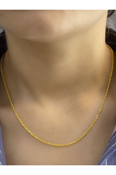 Zeynepli gold & jewelry 14 Ayar Altın 4 Mikron Halat Zincir Kolye
