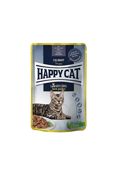 Happy Cat Meat in Sauce Culinary Farm Poultry Wet Cat Food, 85 g, Pack of 12