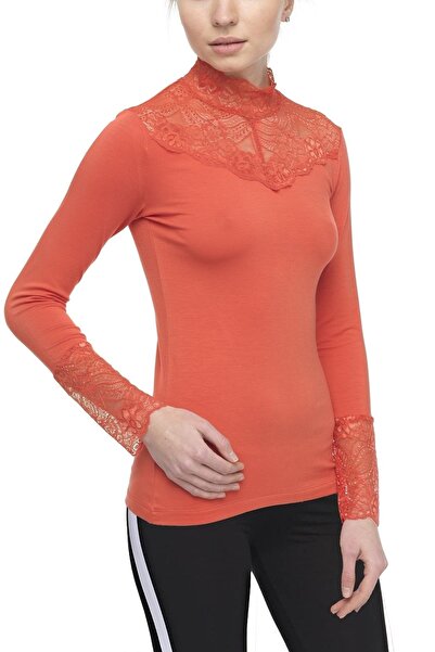 FSM1453 Жіночий модальний довгий рукав з мереживом і лікра -2210