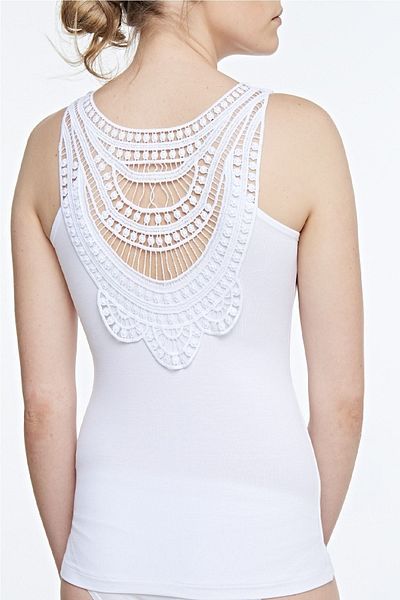FSM1453 Top din lycra cu gât rotund din viscoză pentru femei - 2305