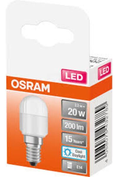Osram Ledvance 2.3w=20w Led E14(ince Duy) Mini Buzdolabı Ampulü/6500k-beyaz