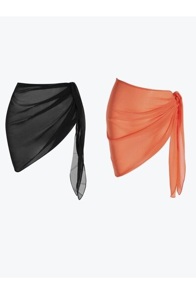 SARAH 2li Tül Pareo Set