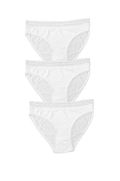 FSM1453 Γυναικεία Modal Normal Waist Bikini Ruched Slip Lycra εσώρουχα 6 τεμαχίων -3032