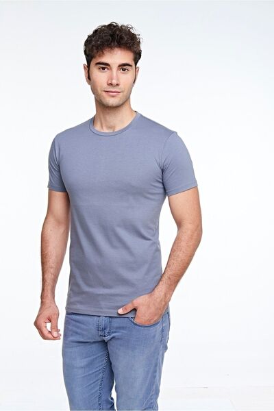 FSM1453 Men's Cotton Short Sleeve Colorful T-shirt - 421