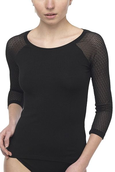 FSM1453 Tricou cu mâneci orfane cu guler larg modal pentru femei-2217