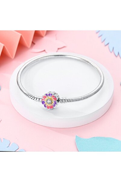 MAM Pembe Mor  Menekşe Gümüş Bileklik