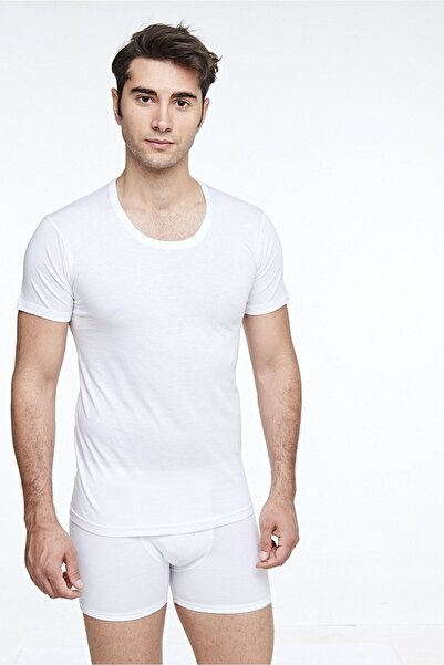 FSM1453 Men's Cotton Modal Short Sleeve Undershirt -467-(406)