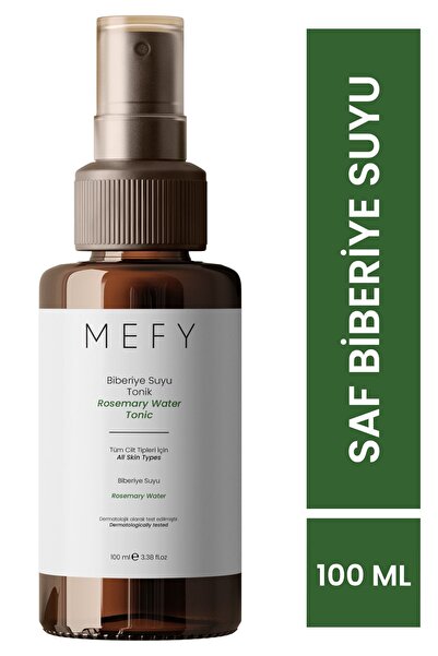 Mefy Saf ve Doğal Biberiye Suyu Sebum, Yağ Dengeleyici ve Saç Toniği 100 ml