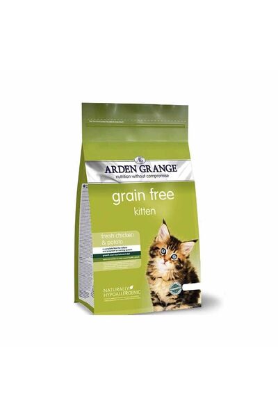 Arden Grange طعام القطط الصغير الخالي من الحبوب مع الدجاج الطازج والبطاطس، 40...