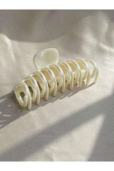 TwinsSis Store Дамска брошка XL с перлена бяла закопчалка