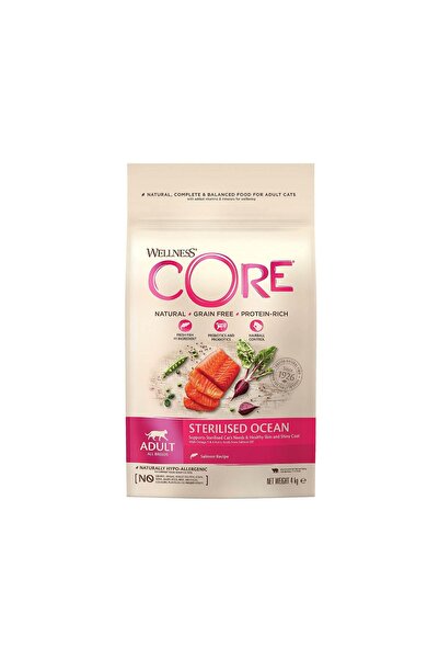 wellness وصفة كور للمحيط المعقم مع سمك السلمون، 4 كجم
