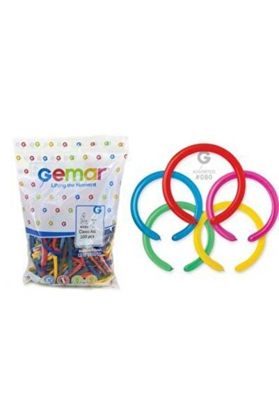 PartiGross 100 قطعة من بالونات السجق الإيطالية - ألوان متنوعة