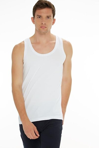 Seher Yıldız Men's White 5-Pack 100% Cotton Classic Combed Cotton Undershirt AdaEfsun