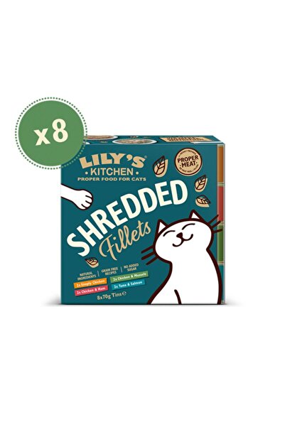 Lily's Kitchen طعام قطط معلب متعدد الأغراض من شرائح فيليه مقطعة - 70 جم عبوة ...