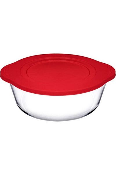 Paşabahçe Round Saucepan with Red Lid Pyrex Fma04363