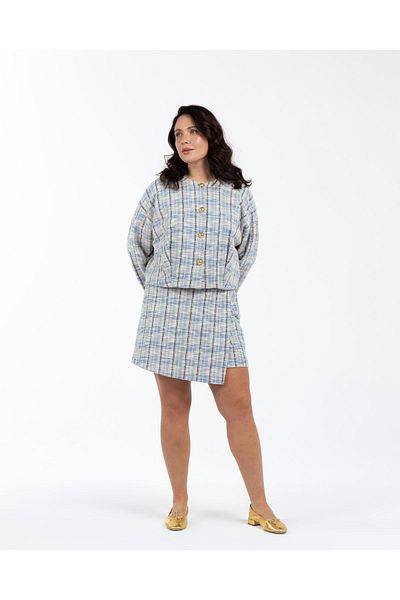 LUOKK Καρό μπουφάν Nile Plus Size