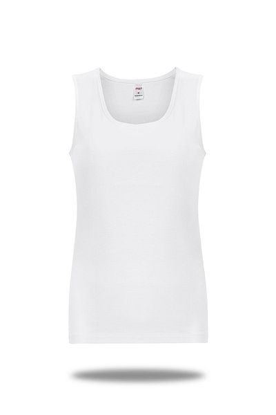 FSM1453 Top de bază din lycra cu gât rotund pentru femei, bumbac, cu bretele groase -2102