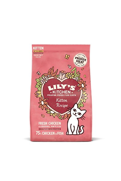 Lily's Kitchen Chicken & White Fish Kitten Dry Food, 800 g